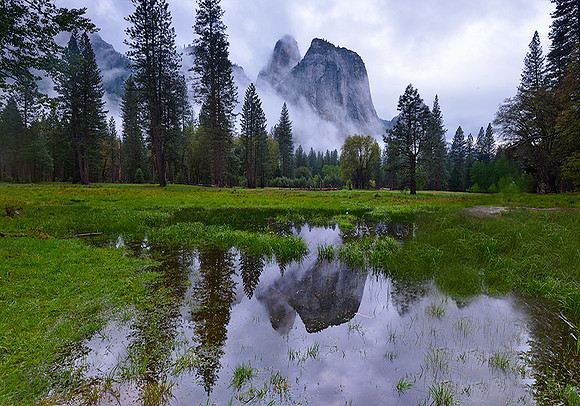 Cathedral Rocks refection