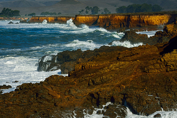 Big Sur  surf and cliffs